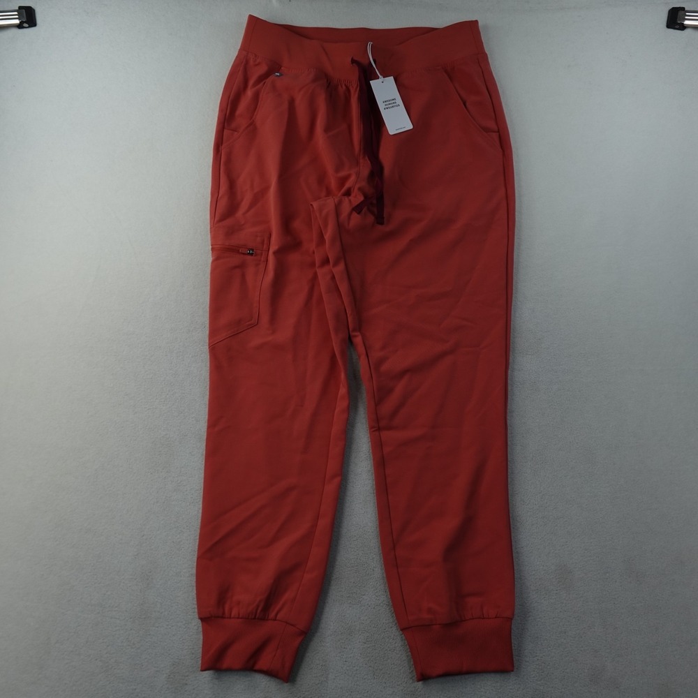 FIGS Zamora High Waisted Jogger Scrub Pants 3.0 Womens L Spiced Cider NWT